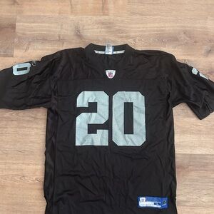 NFL Black and Silver Raiders Football Jersey